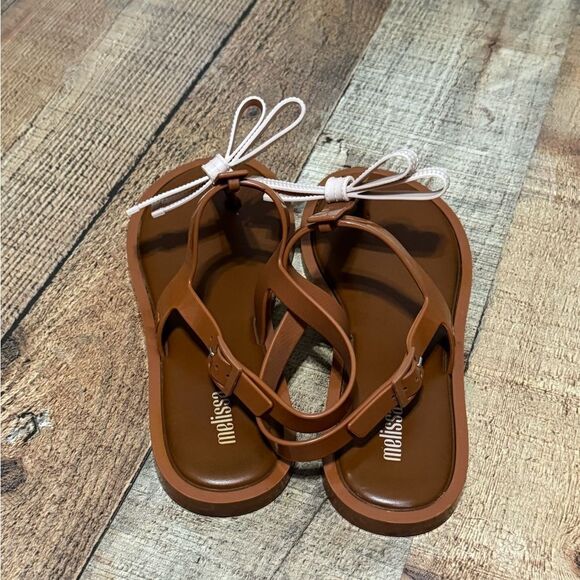 MELISSA SLIM SANDAL BROWN - Picture 5 of 9